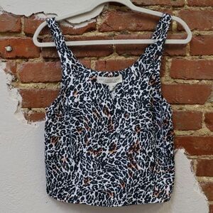 Saltwater Luxe Animal Print Sleeveless Cecilia tank Top